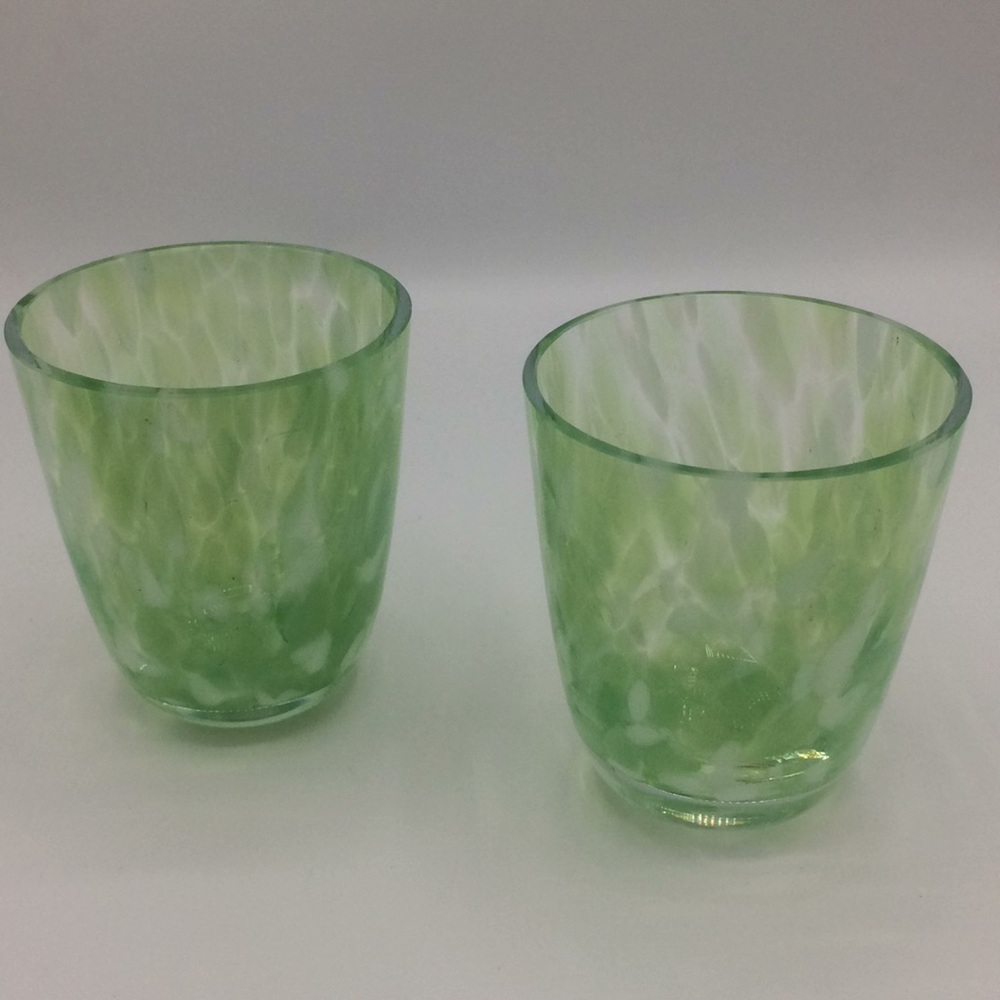 Beautiful  Murano blown  by hand 2 glasses